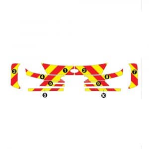 Alternative view of Kit Jaune-Rouge Partiel - FORD Kuga (2020)